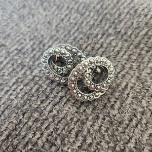 Avon Silver Swirl Clip-on Earrings